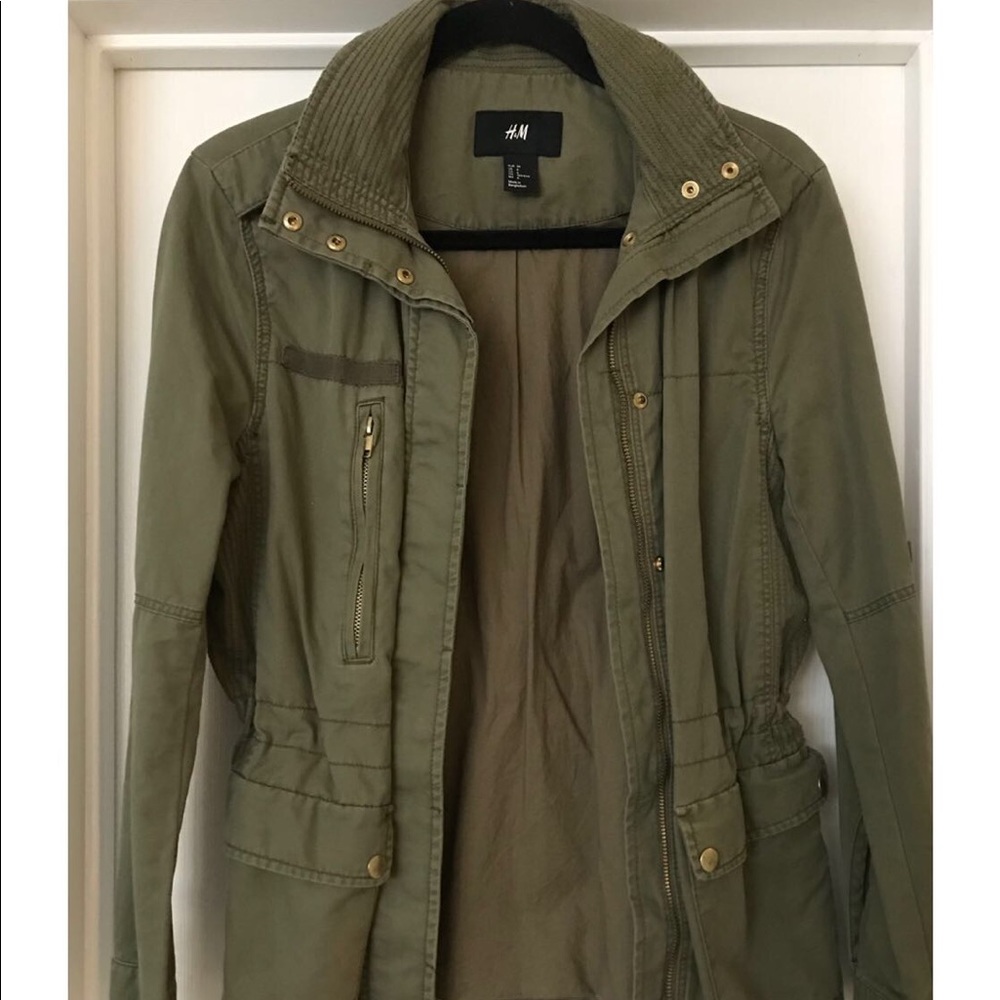 H&M Olive Cargo Jacket